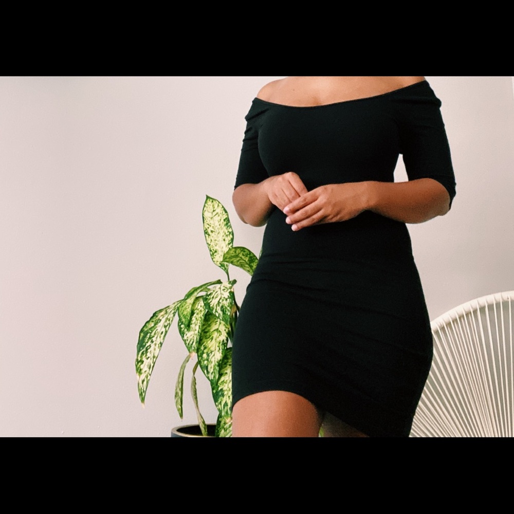 Black cocktail dress